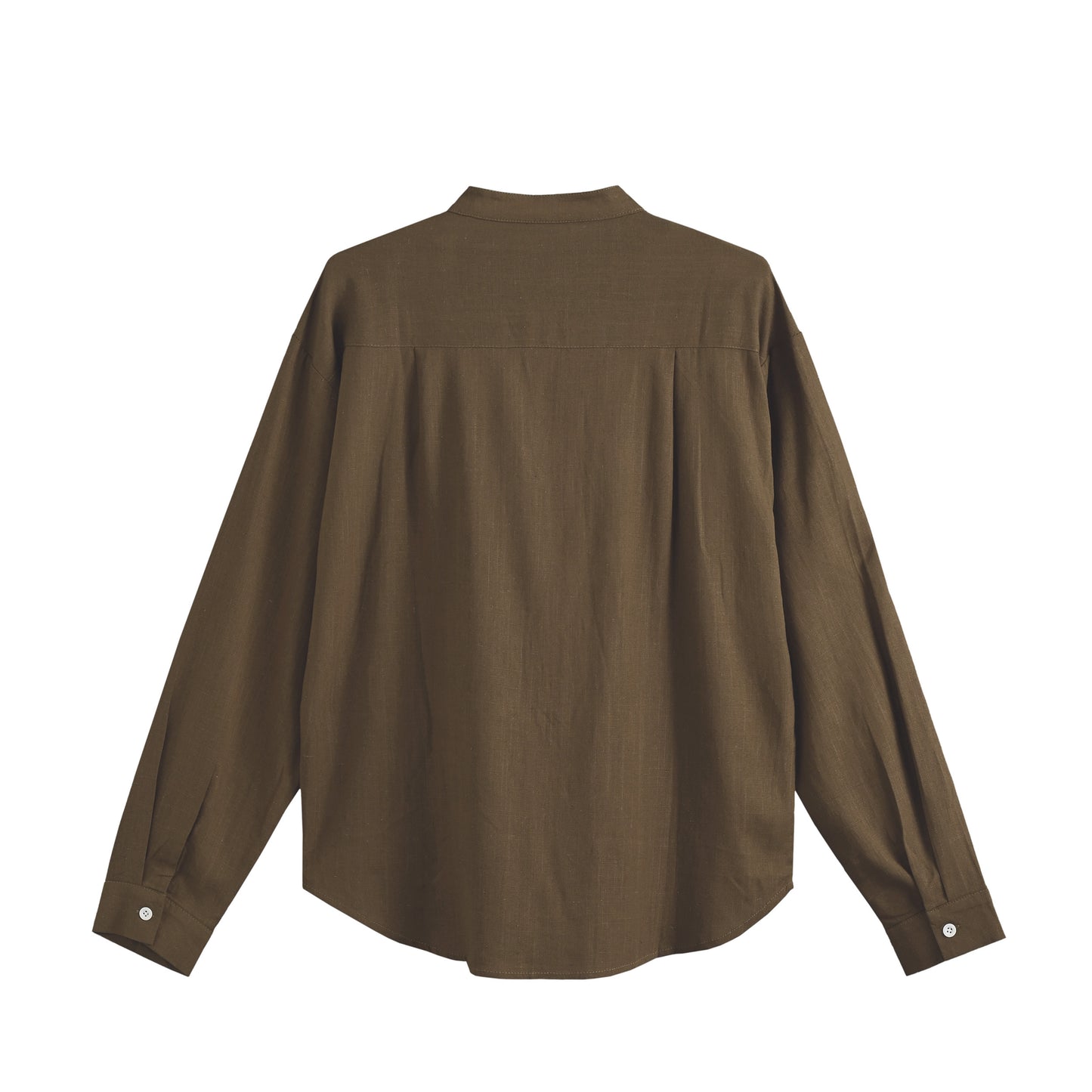 バンドカラーリネンシャツ フラックス Lob RAB【受注生産】