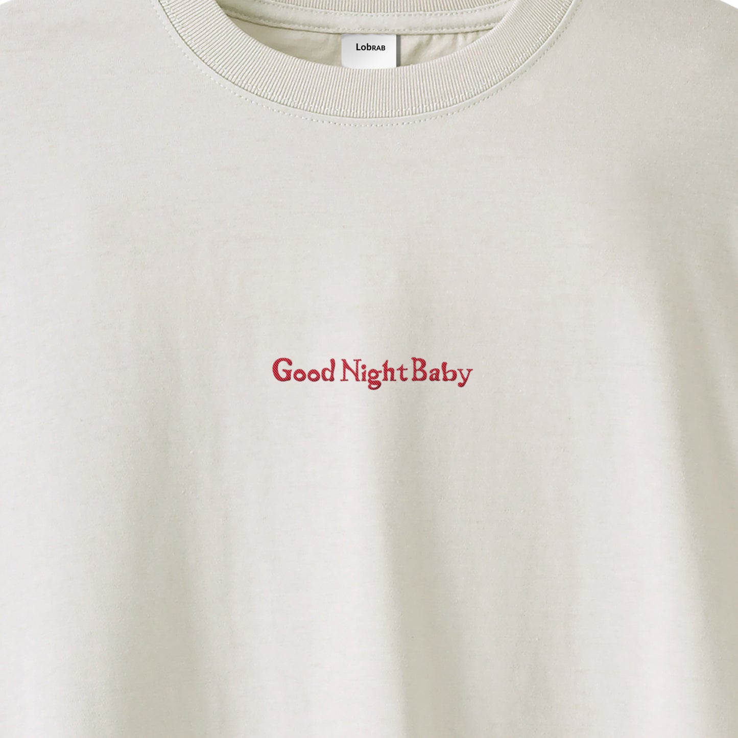 Good Night Baby ビッグシルエット ロングスリーブ フロント刺繍 【受注生産】 gray image