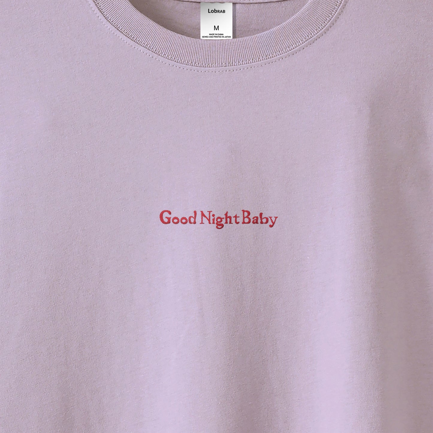 Good Night Baby ビッグシルエット ロングスリーブ フロント刺繍 【受注生産】 pastel-purple image