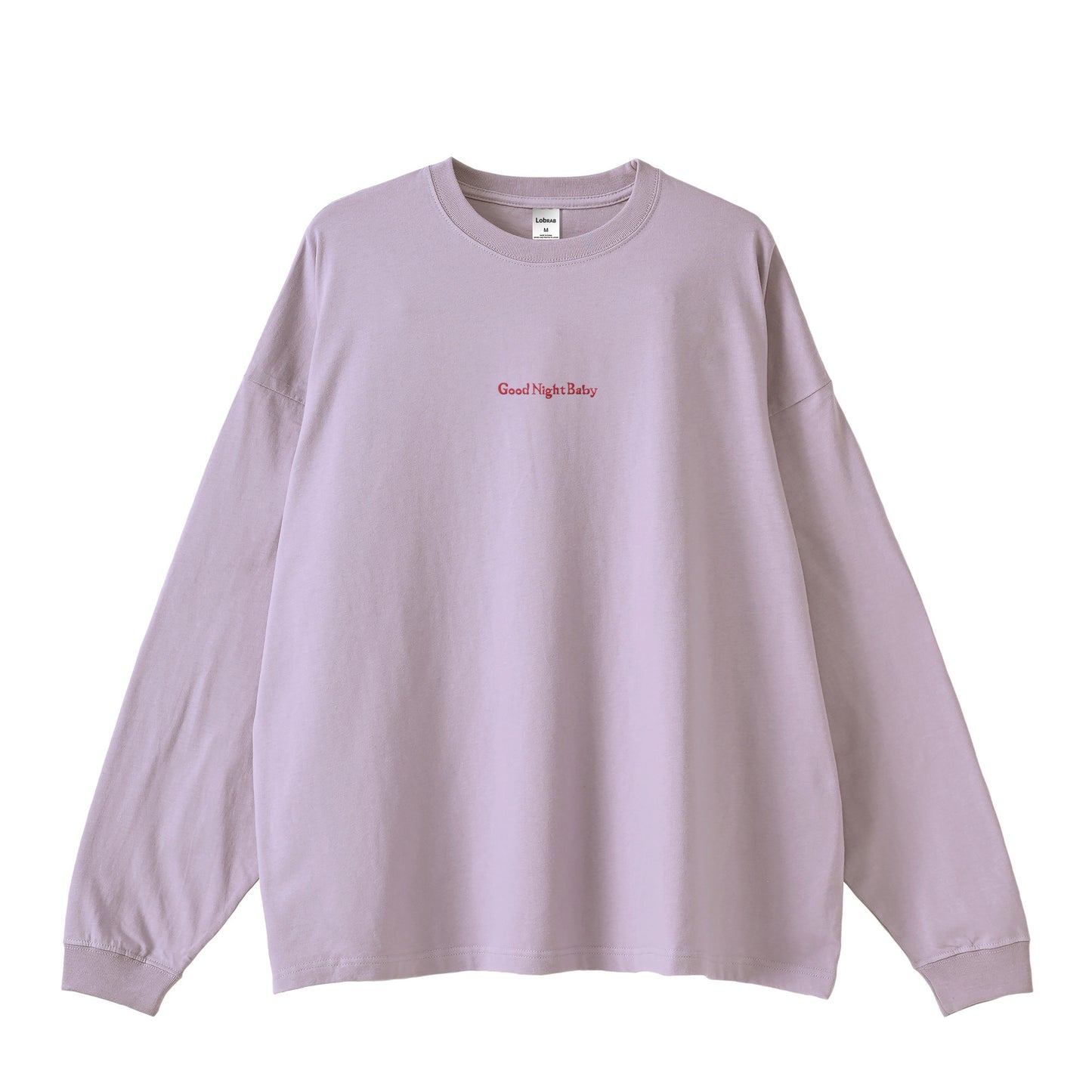 Good Night Baby ビッグシルエット ロングスリーブ フロント刺繍 【受注生産】 pastel-purple image