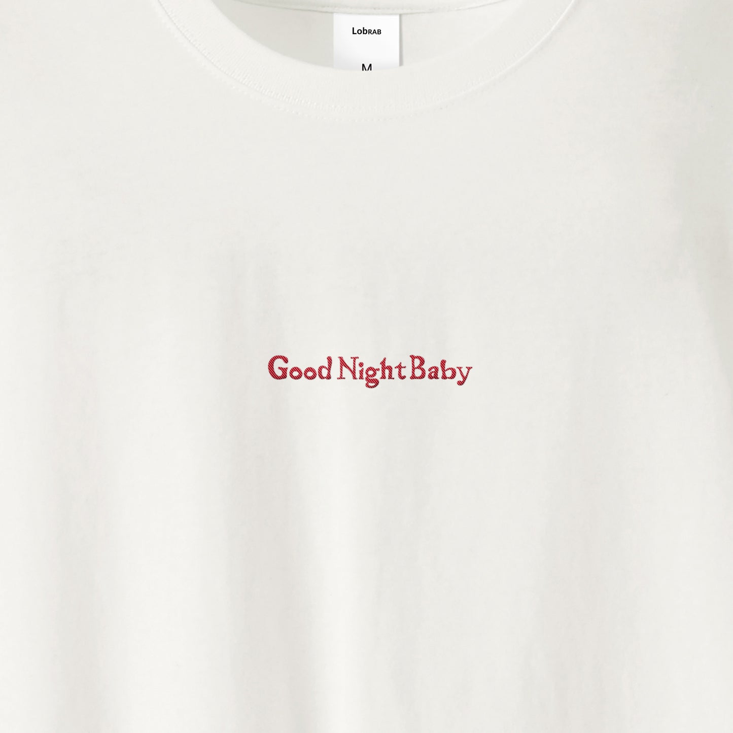 Good Night Baby ビッグシルエット ロングスリーブ フロント刺繍 【受注生産】 white image