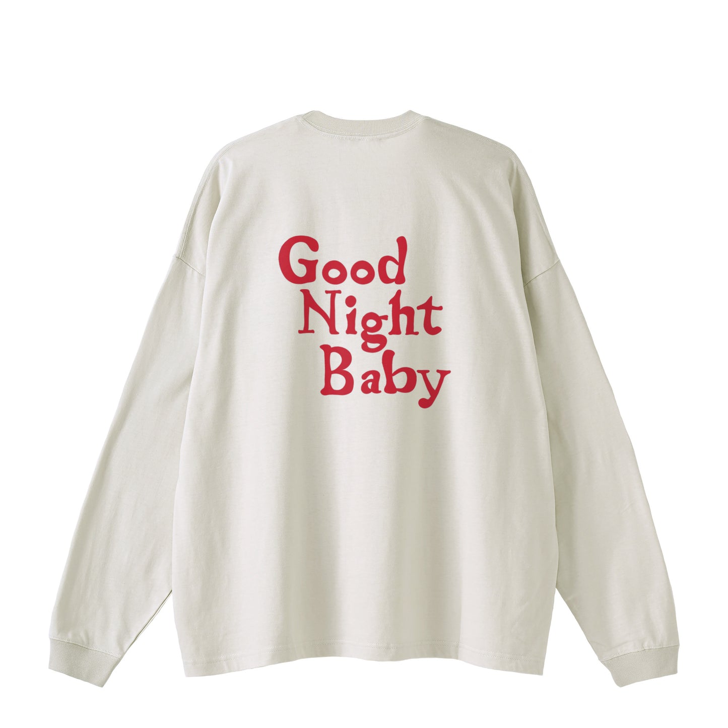 Good Night Baby ビッグシルエット ロングスリーブ バックプリント 【受注生産】 gray image