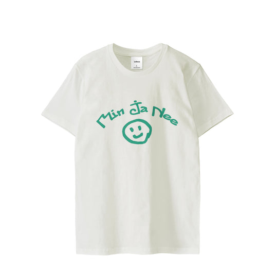 Min Ja Nee レギュラーフィット Tシャツ【受注生産】 white image