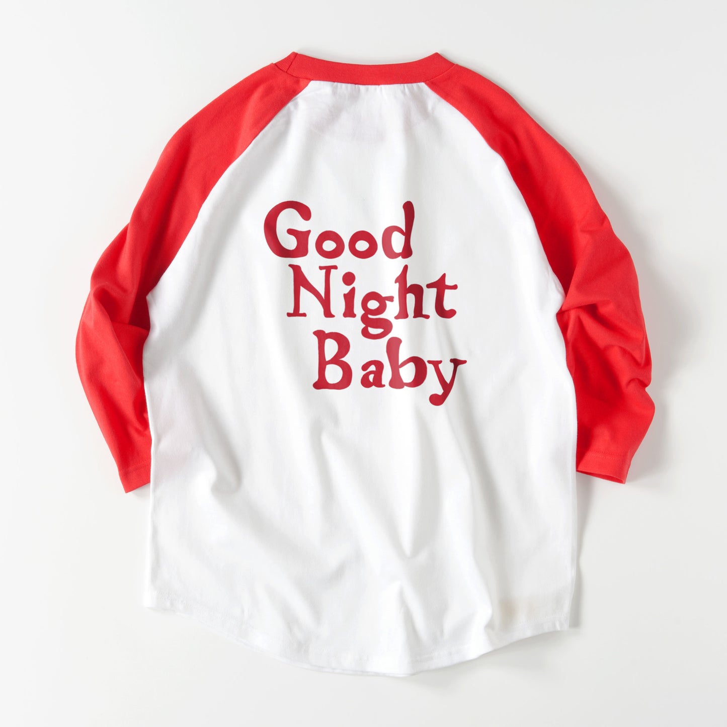 7分袖 ラグラン Tシャツ 3/4スリーブ Good Night Baby【受注生産】