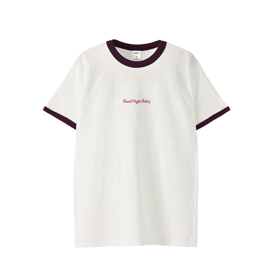 オープンエンド リンガー ダブルステッチ Tシャツ Good Night Baby【受注生産】