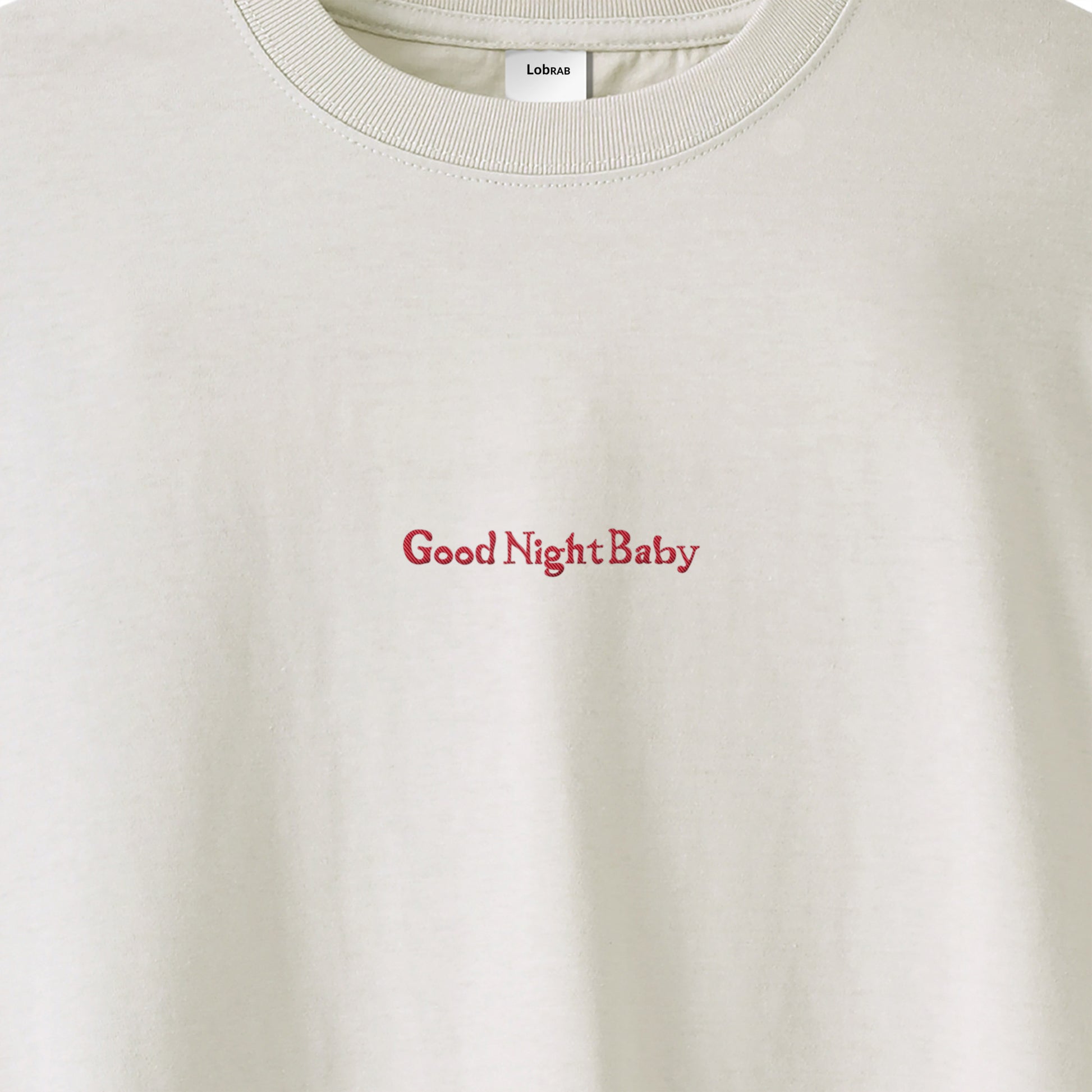 Good Night Baby ビッグシルエット ロングスリーブ フロント刺繍 【受注生産】 gray image