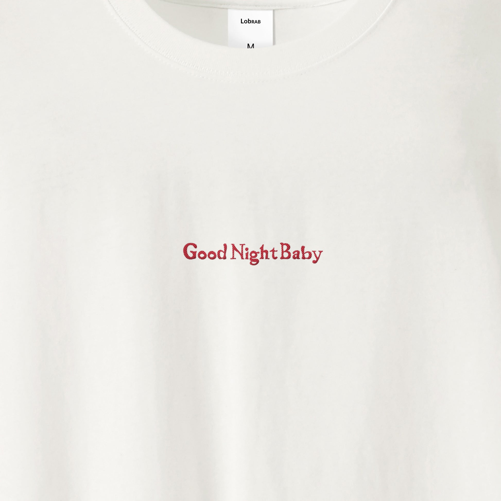 Good Night Baby ビッグシルエット ロングスリーブ フロント刺繍 【受注生産】 white image