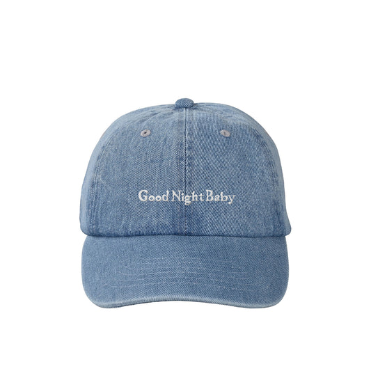 デニム 6パネル キャップ Good Night Baby【受注生産】 light-blue image